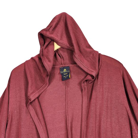 Disney Cardigan sz 5 Tangled Mother Gothel Embroidered Hooded Draped Front Cape - Picture 8 of 13